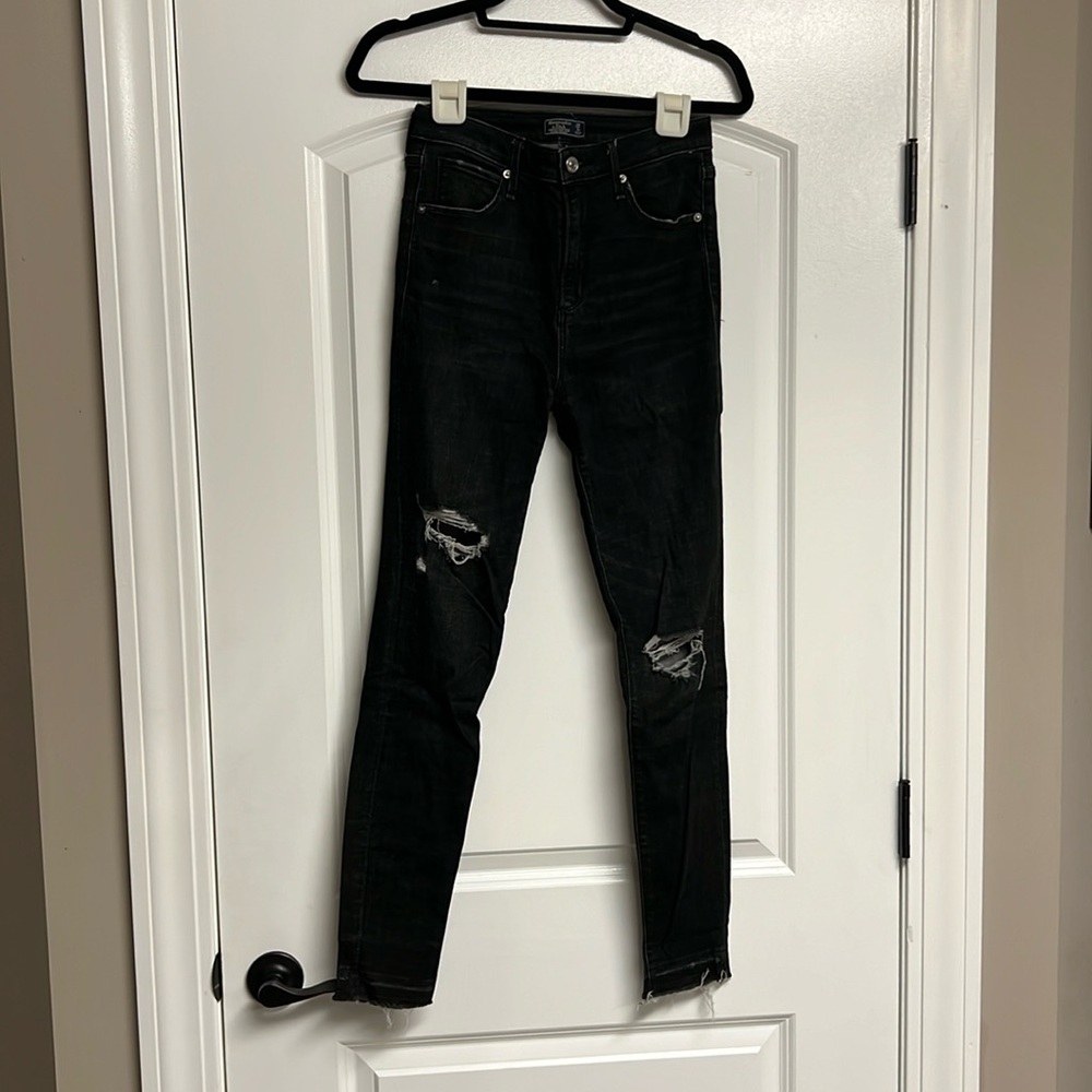 Abercrombie black skinny jeans